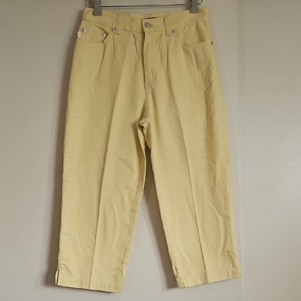Ralph Lauren yellow capris pants size 6